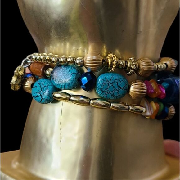 PARIS!‎ Beacelet Bohemian Statement Memory Bracelet Multi-Colored - Picture 5 of 13